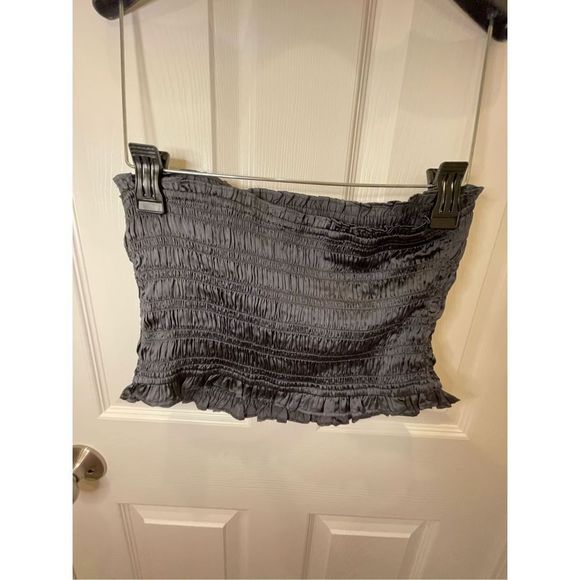 Free People Intimately tube top gray stretchy NWOT small - Picture 2 of 5